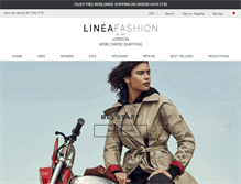 Tablet Screenshot of lineafashion.com